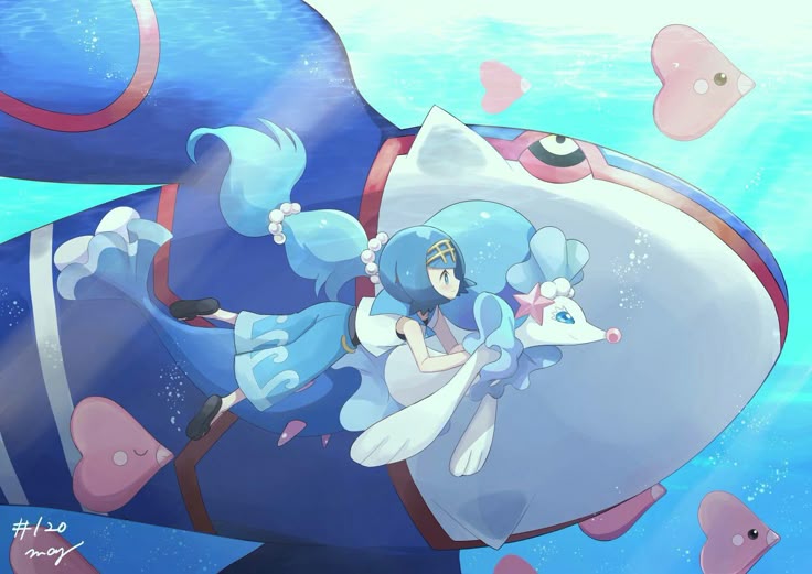 Trainer Lana swimming with whale