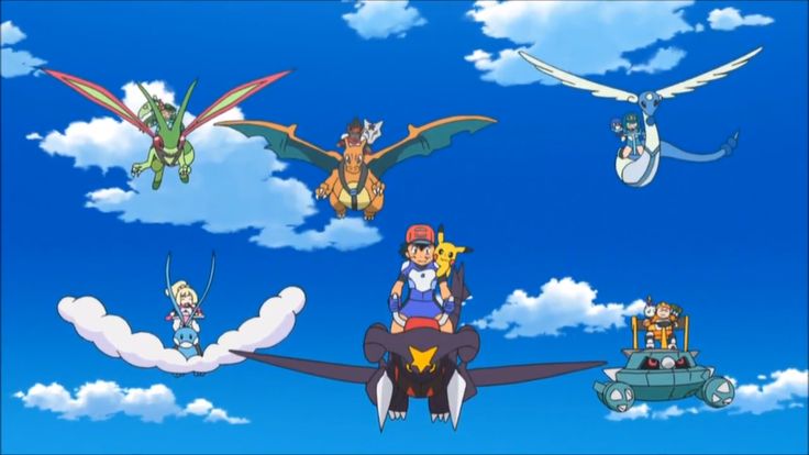 Many trainers partaking in a flying class