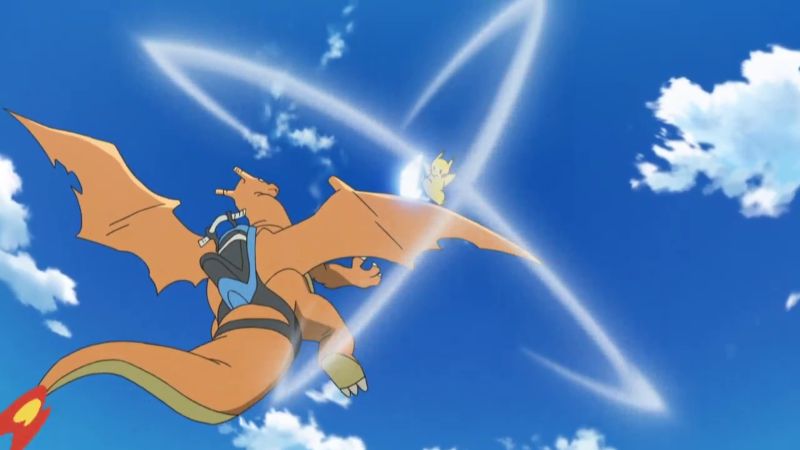A battle taking place between Pokémon in the Battle Arena